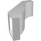 Ekena Millwork 5-in. W x 10-in. D x 14-in. H Baker Architectural Grade PVC Knee Brace BRCP05X10X14BKR - alternate 6